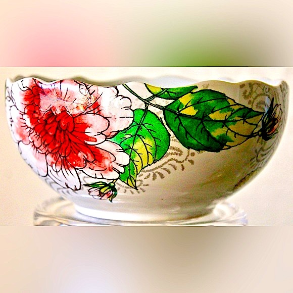 HARPER BY COVENTRY COUPE CEREAL BOWL FLORAL BUTTERFLY NEW BUTTERFLY - Picture 4 of 6